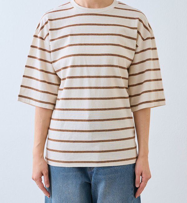  「予約【大人のボーダーTシャツ】マルチボーダーゴブソデTee」|Tシャツ・カットソー|