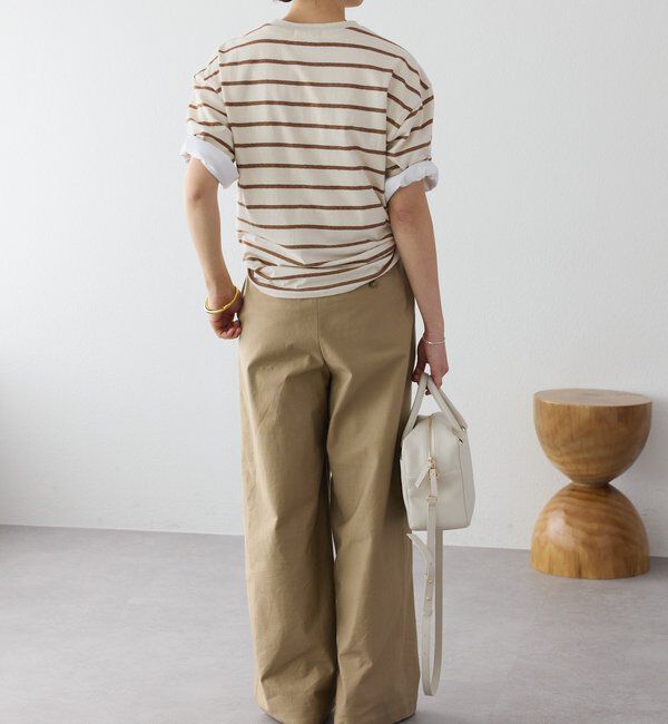  「予約【大人のボーダーTシャツ】マルチボーダーゴブソデTee」|Tシャツ・カットソー|