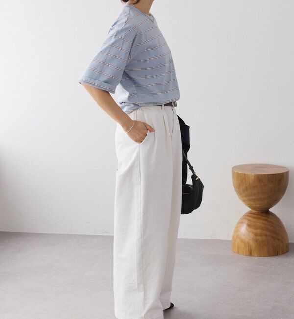  「予約【大人のボーダーTシャツ】マルチボーダーゴブソデTee」|Tシャツ・カットソー|