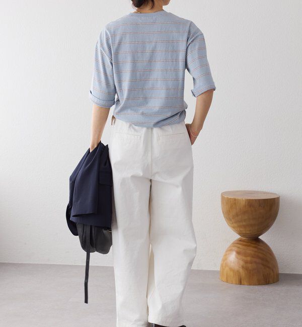  「予約【大人のボーダーTシャツ】マルチボーダーゴブソデTee」|Tシャツ・カットソー|