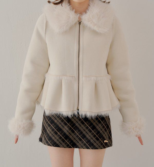  「【SALON by Chico】リバーシブルペプラムデザインミディコート」|その他|