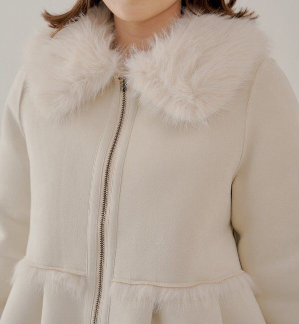  「【SALON by Chico】リバーシブルペプラムデザインミディコート」|その他|