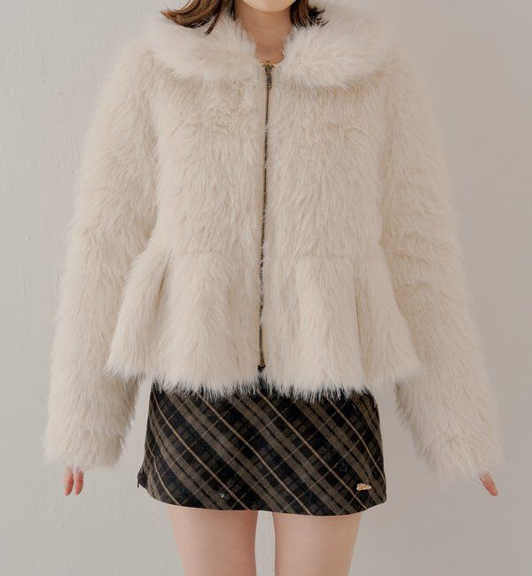  「【SALON by Chico】リバーシブルペプラムデザインミディコート」|その他|