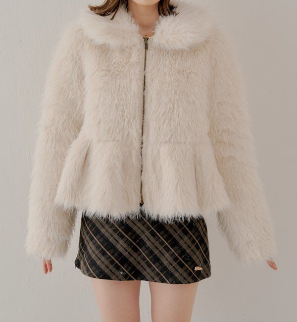  「【SALON by Chico】リバーシブルペプラムデザインミディコート」|その他|