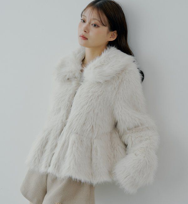  「【SALON by Chico】リバーシブルペプラムデザインミディコート」|その他|