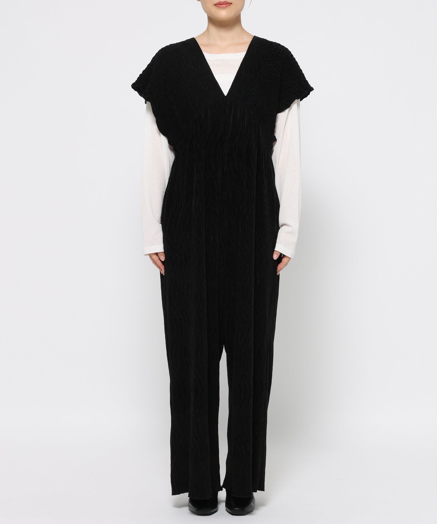 LOWRYS FARM「シャーリングベロアサロペ」|ワンピース|