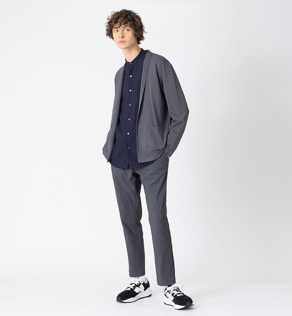 ABAHOUSE「鹿の子 ストレッチ ボタンレス カーディガン」|カーディガン|