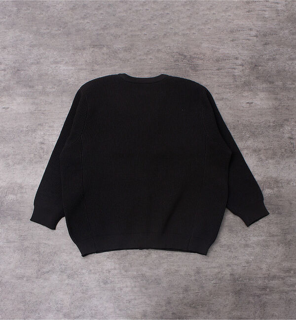 ABAHOUSE「ルーズシルエット ハイゲージ ポリ Vネック ニット カーディガン」|カーディガン|