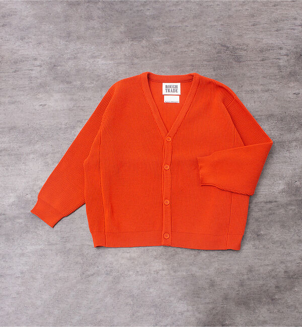 ABAHOUSE「ルーズシルエット ハイゲージ ポリ Vネック ニット カーディガン」|カーディガン|