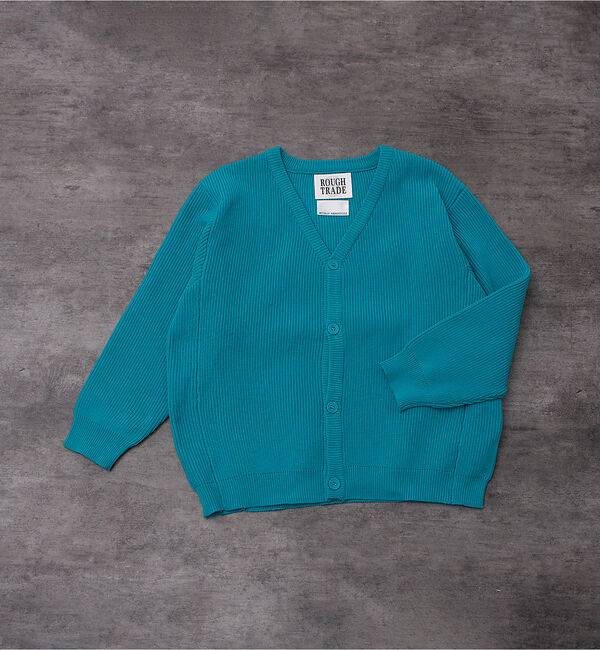 ABAHOUSE「ルーズシルエット ハイゲージ ポリ Vネック ニット カーディガン」|カーディガン|