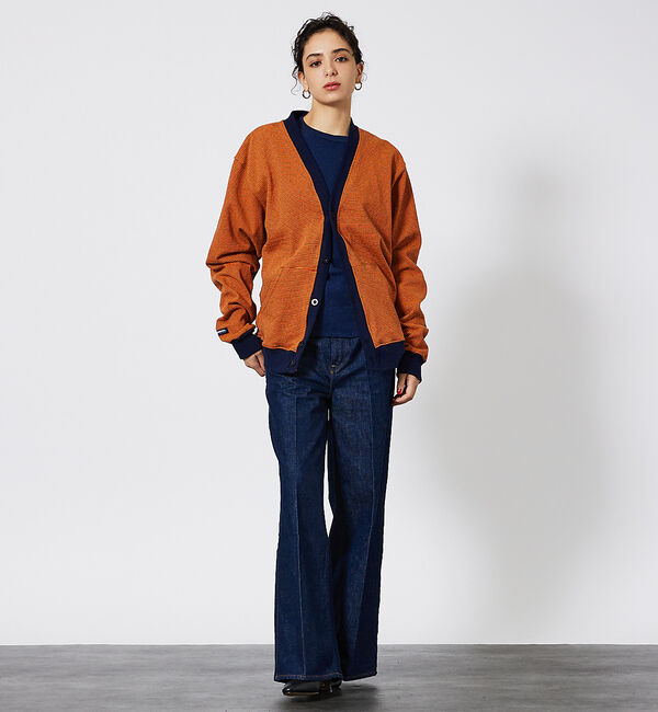 ABAHOUSE「【BARBARIAN / バーバリアン】TIGER&4CRS STRIPESヘビ」|カーディガン|