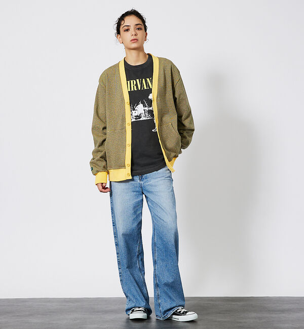 ABAHOUSE「【BARBARIAN / バーバリアン】TIGER&4CRS STRIPESヘビ」|カーディガン|