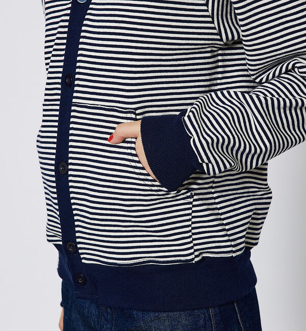 ABAHOUSE「【BARBARIAN / バーバリアン】TIGER&4CRS STRIPESヘビ」|カーディガン|