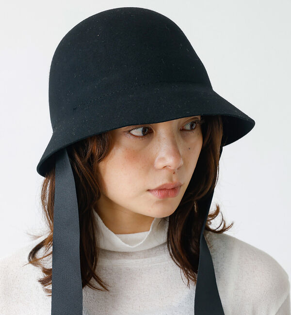 Rouge vif「【RUBEN】2WAY フェルトハット / リボン / ストラップ / RUS-」|その他|ブラック