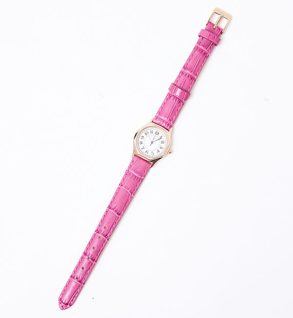 Rouge vif「【FLANEUR/フラヌール】腕時計/八角形/アラビア数字/レディース/腕時計/」|腕時計|