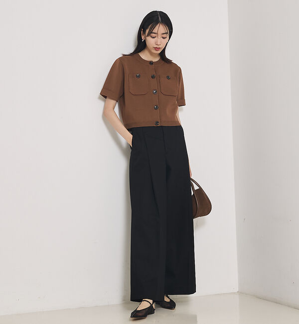 qualite「ショートスリーブカーデ」|カーディガン|