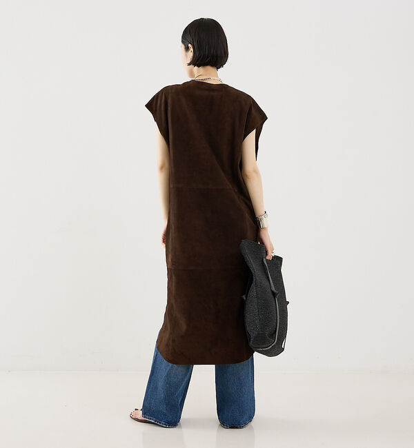 The Store by C' 「【METHODE】HABITO in SUEDE／スエードワンピース」|ワンピース|