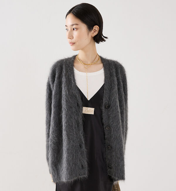 The Store by C' 「【COCUCA】カシミヤファーカーディガン」|カーディガン|グレー