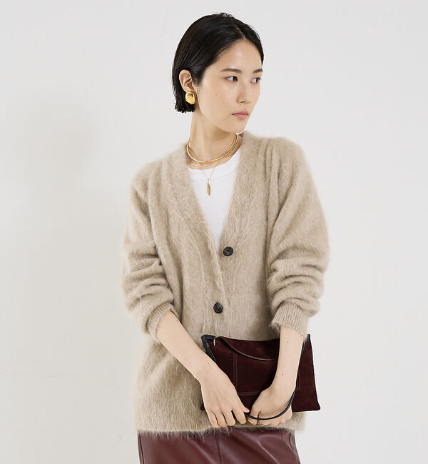 The Store by C' 「【COCUCA】カシミヤファーカーディガン」|カーディガン|ベージュ