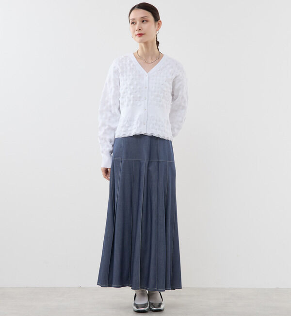 Soffitto「ポコポコ編み2WAYカーディガン」|カーディガン|