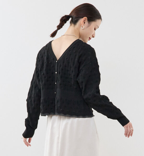 Soffitto「ポコポコ編み2WAYカーディガン」|カーディガン|