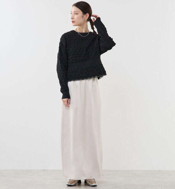 Soffitto「ポコポコ編み2WAYカーディガン」|カーディガン|