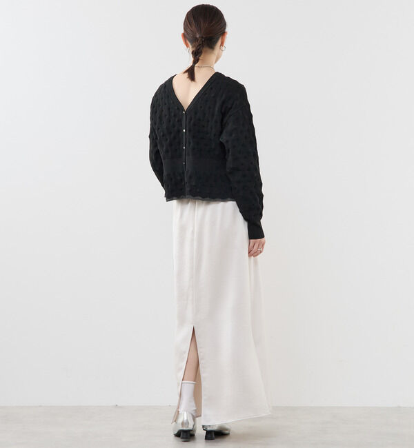 Soffitto「ポコポコ編み2WAYカーディガン」|カーディガン|