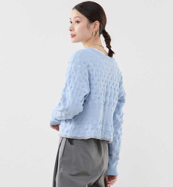 Soffitto「ポコポコ編み2WAYカーディガン」|カーディガン|