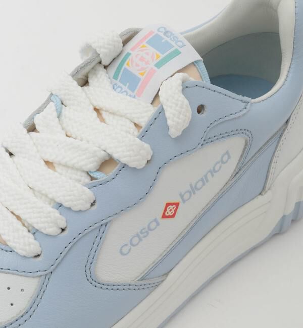 SOFFITTO「【Casablanca/カサブランカ】White & Powder Blue Court Sneaker APF24-SNK-017-02」|スニーカー|