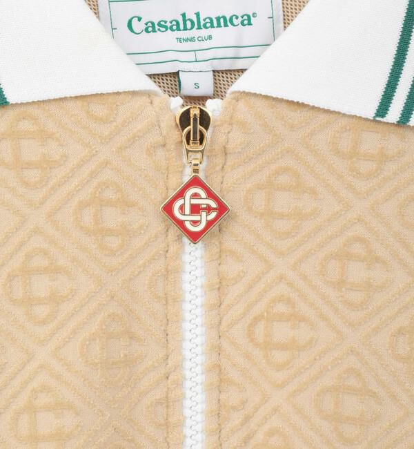 SOFFITTO「【Casablanca/カサブランカ】MF23-JTP-179-01  ジップアップブルゾン」|ブルゾン・スタジャン|