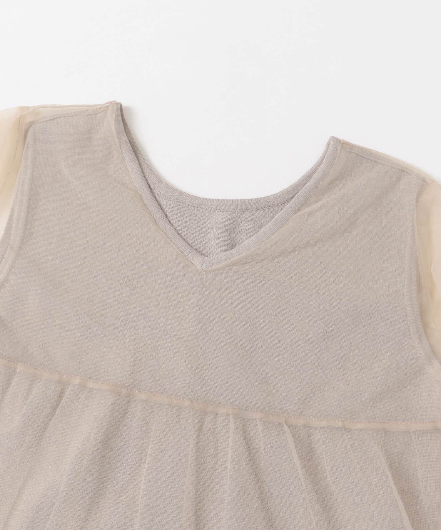 URBAN RESEARCH ROSSO「TORRAZZO DONNA　ニット&times;オーガンジーリバーシブルワンピース」|ワンピース|