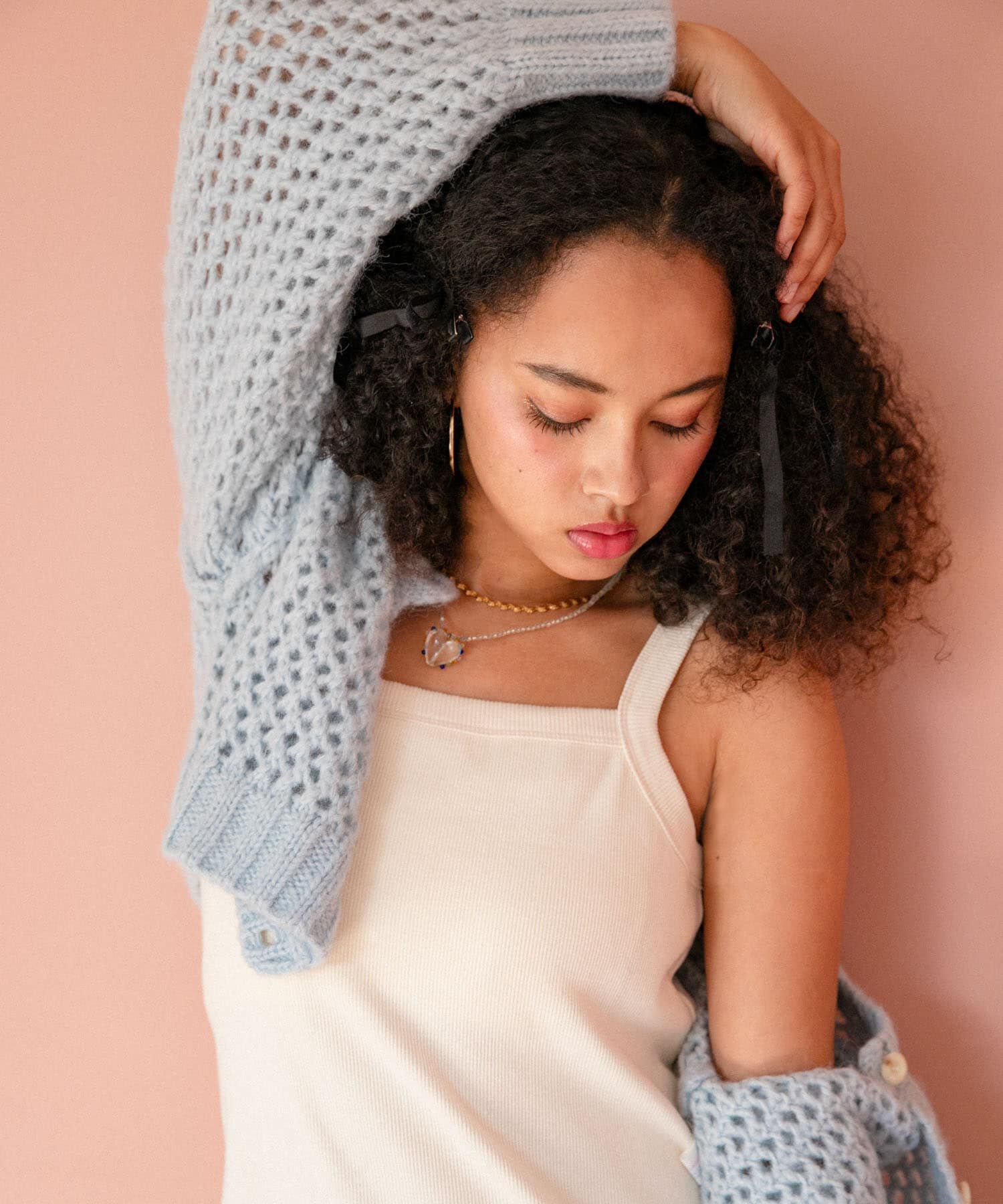 Sonny Label 「AyaKawasaki　メッシュショートカーディガン」|カーディガン|