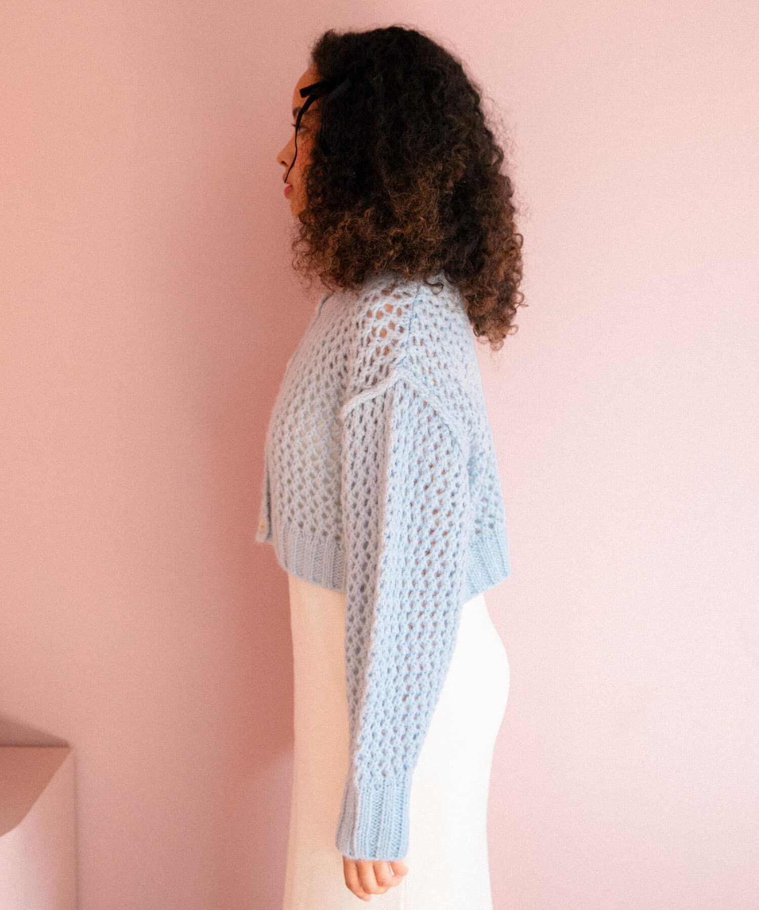 Sonny Label 「AyaKawasaki　メッシュショートカーディガン」|カーディガン|