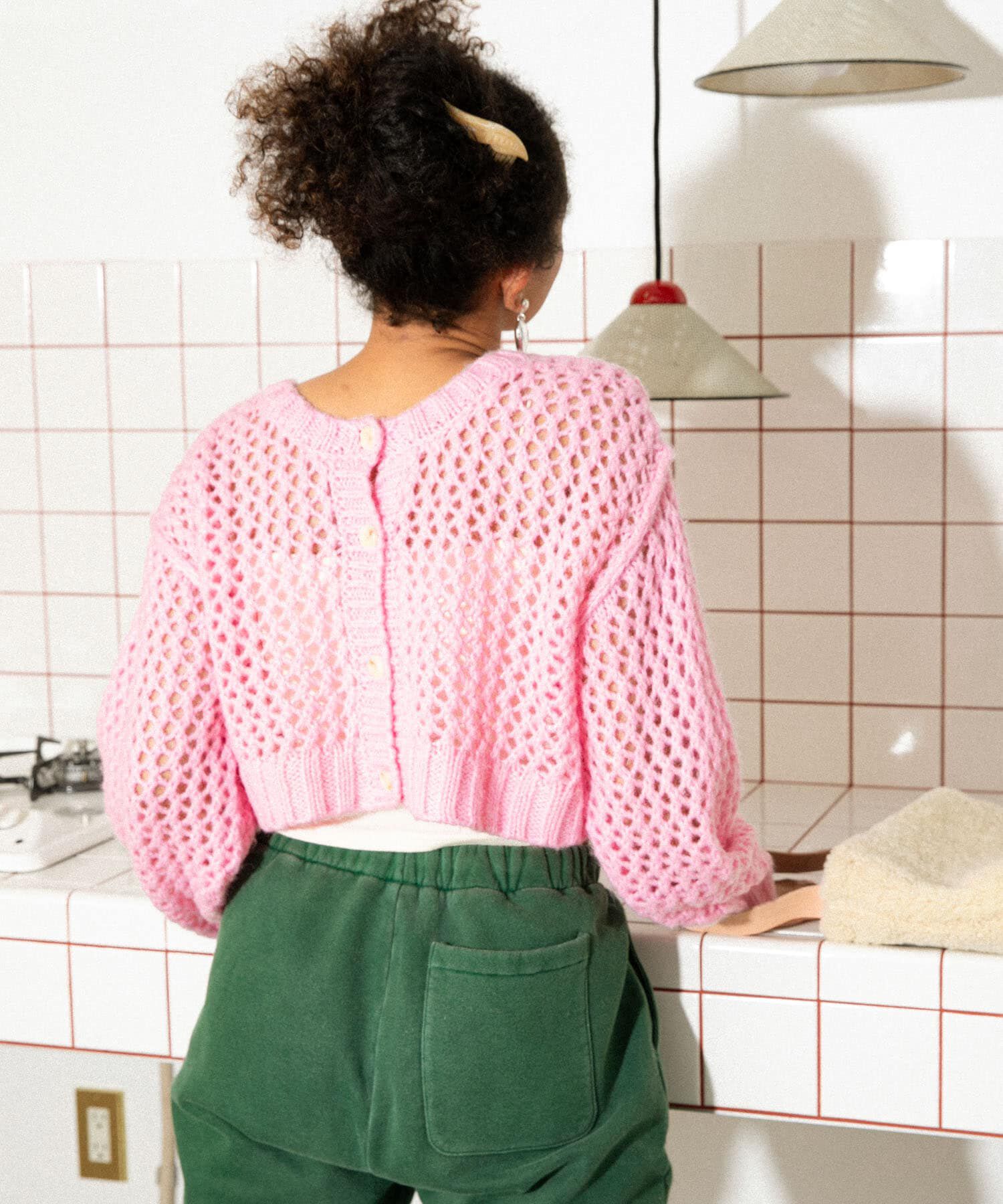 Sonny Label 「AyaKawasaki　メッシュショートカーディガン」|カーディガン|