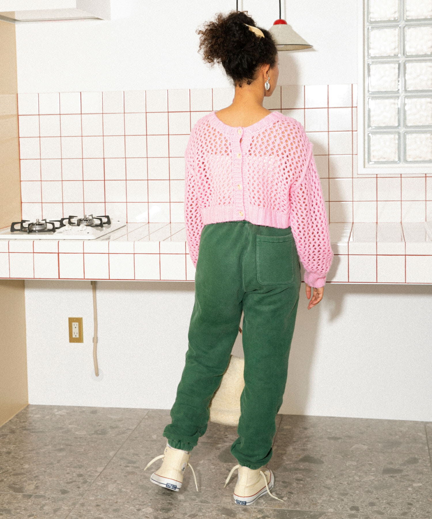 Sonny Label 「AyaKawasaki　メッシュショートカーディガン」|カーディガン|