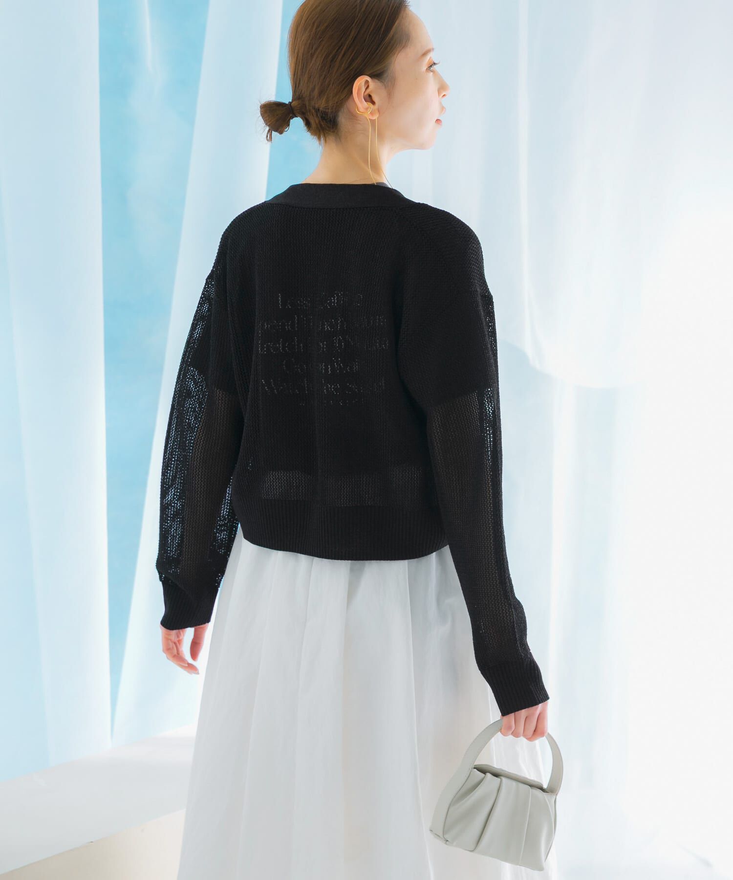 URBAN RESEARCH ROSSO「メッシュラメショートカーディガン」|カーディガン|