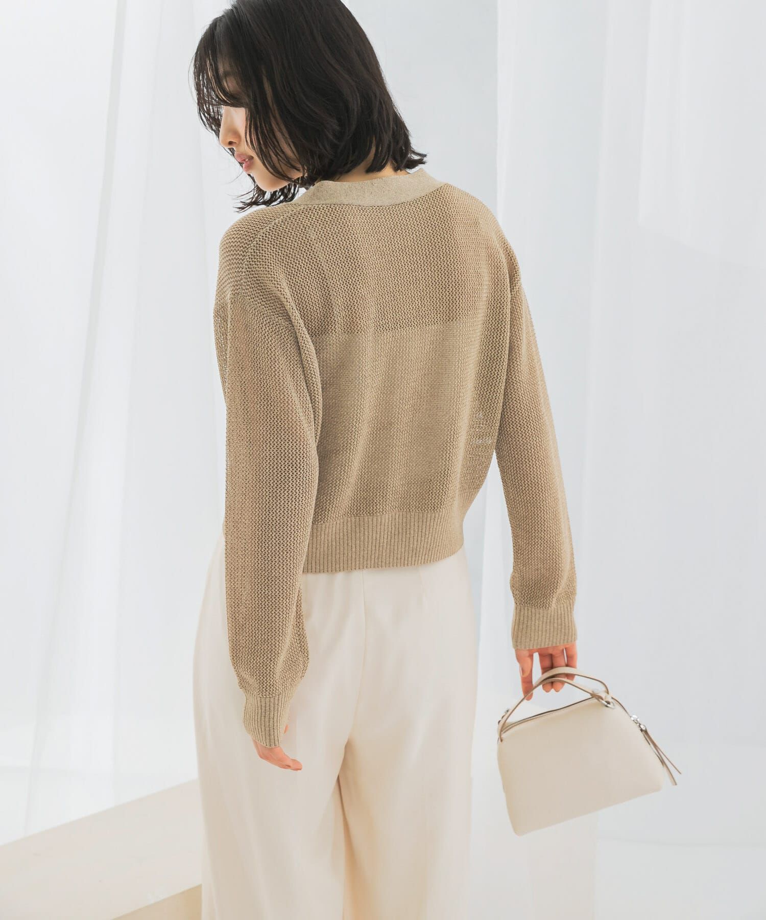 URBAN RESEARCH ROSSO「メッシュラメショートカーディガン」|カーディガン|