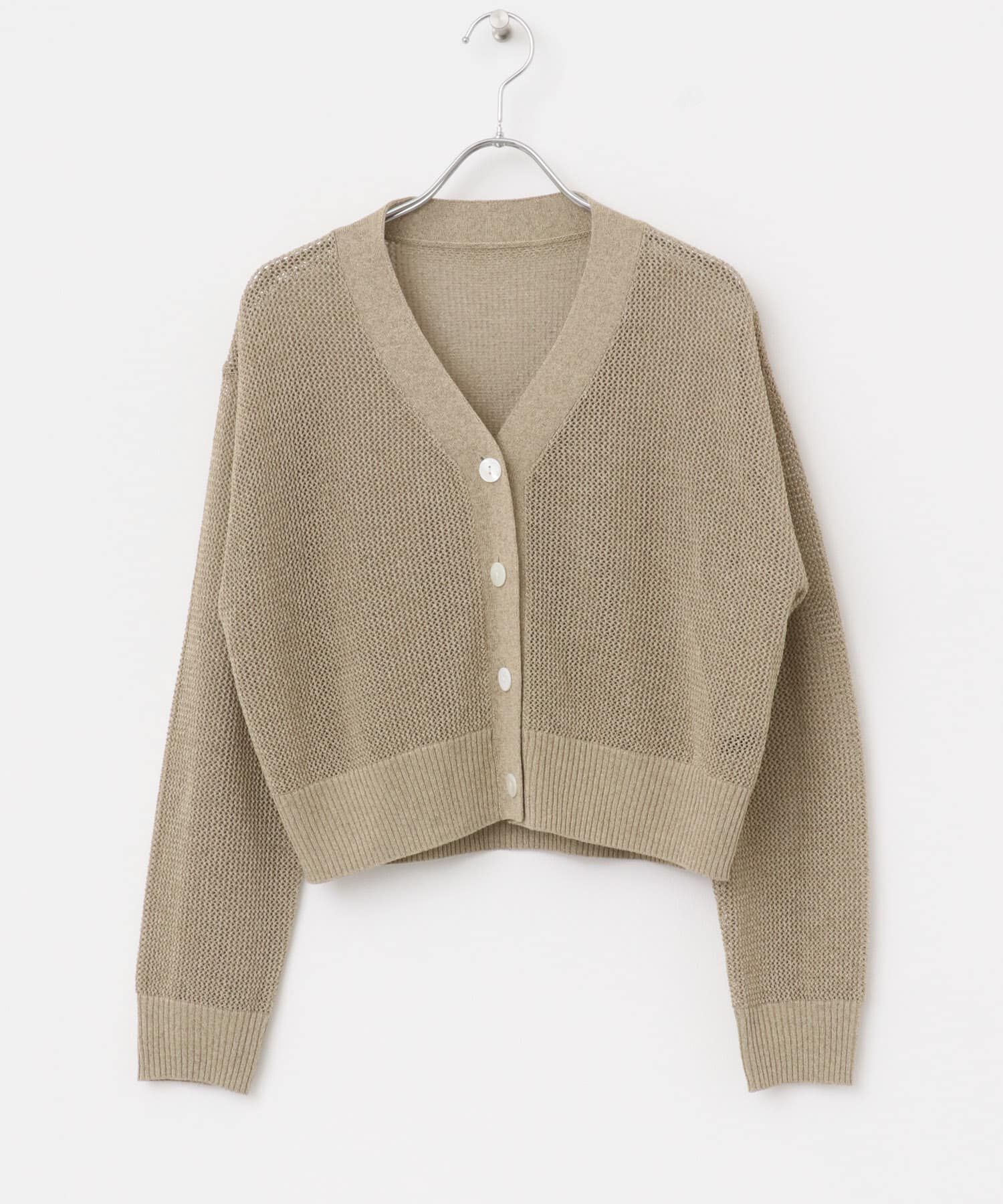 URBAN RESEARCH ROSSO「メッシュラメショートカーディガン」|カーディガン|