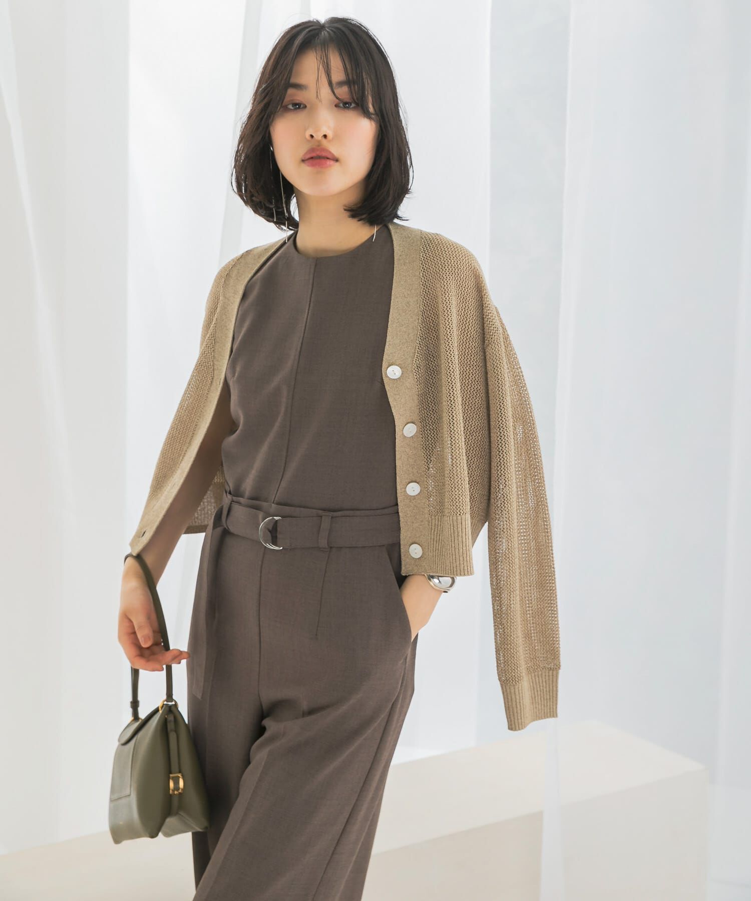 URBAN RESEARCH ROSSO「メッシュラメショートカーディガン」|カーディガン|