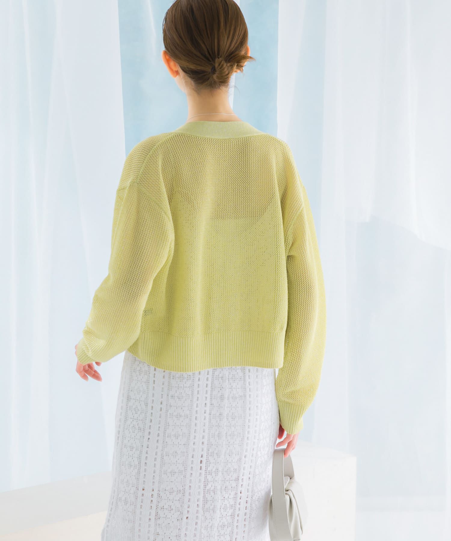 URBAN RESEARCH ROSSO「メッシュラメショートカーディガン」|カーディガン|