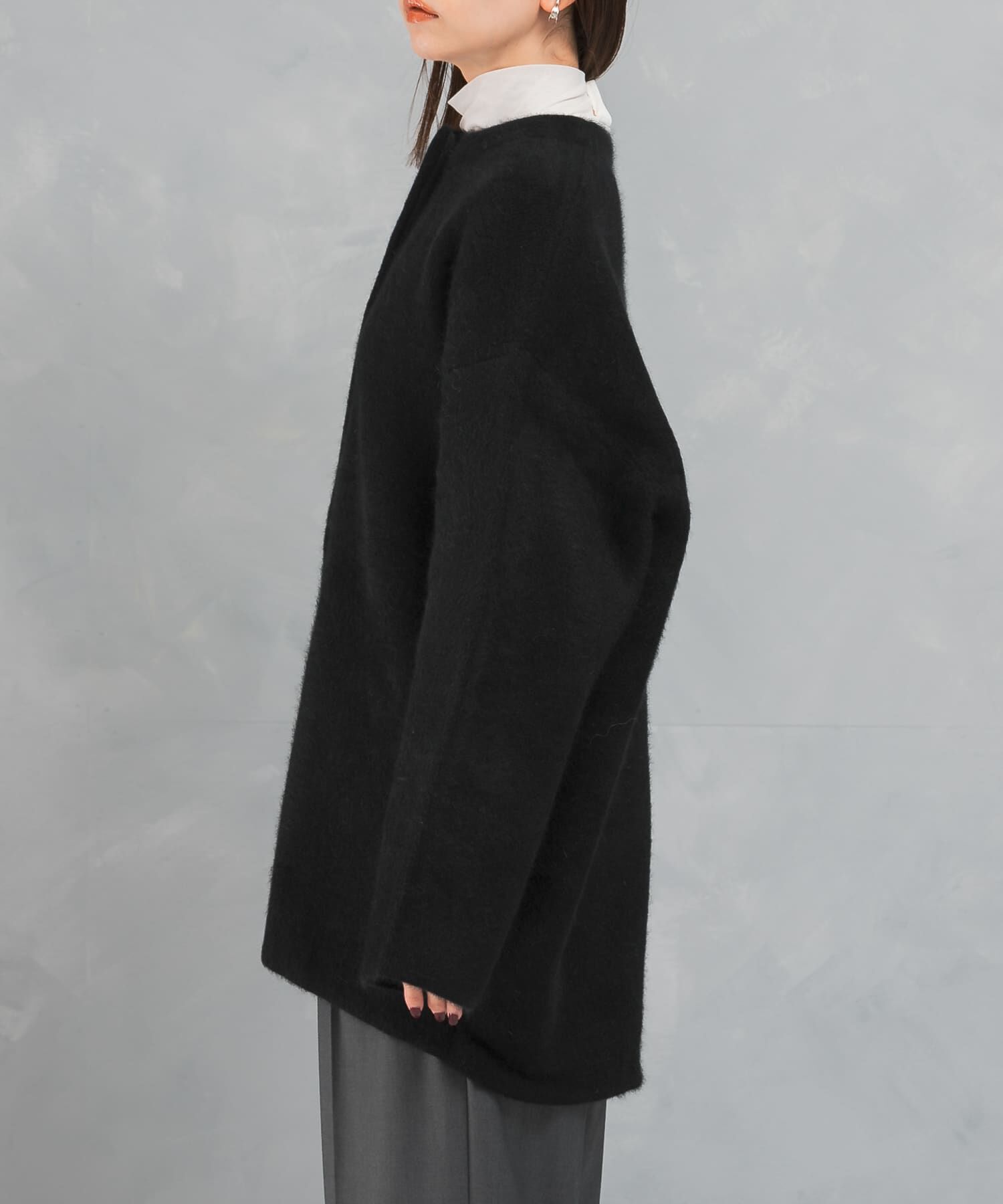 URBAN RESEARCH ROSSO「ELENDEEK　BASIC CN RACCOON MIX CARDIGAN」|カーディガン|