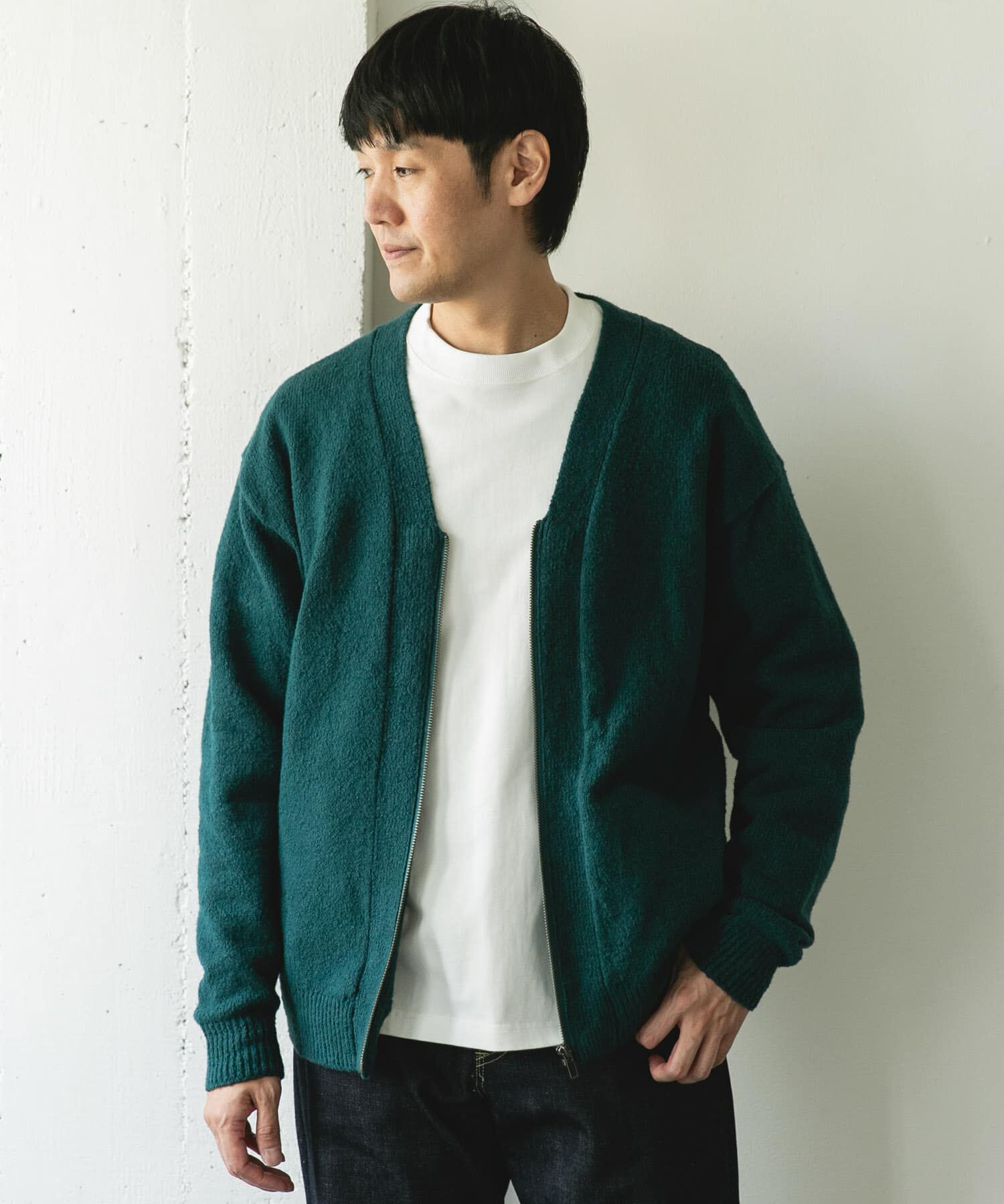 URBAN RESEARCH DOORS「AIR FIT Vネックカーディガン」|カーディガン|