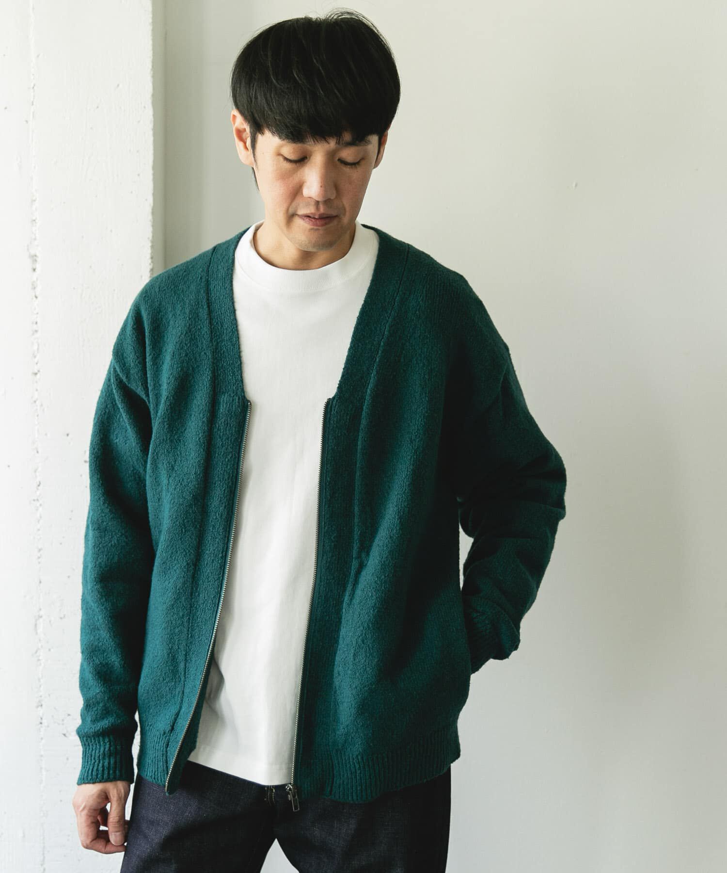 URBAN RESEARCH DOORS「AIR FIT Vネックカーディガン」|カーディガン|