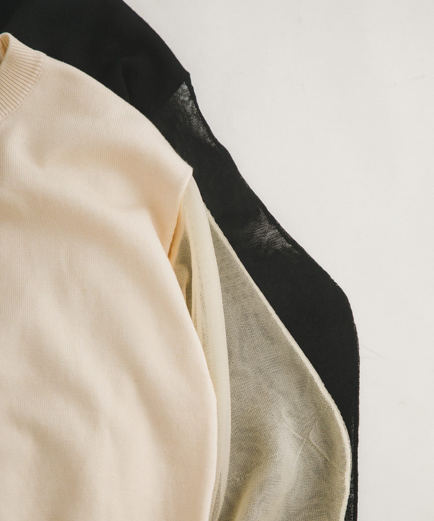 LAATO「sheer sleeve knit」|ニット・セーター|