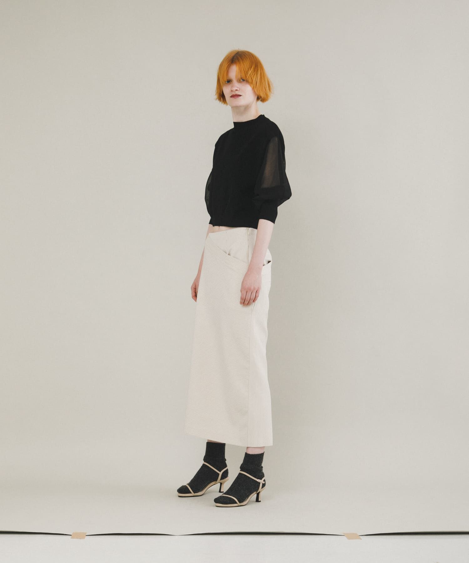 LAATO「sheer sleeve knit」|ニット・セーター|