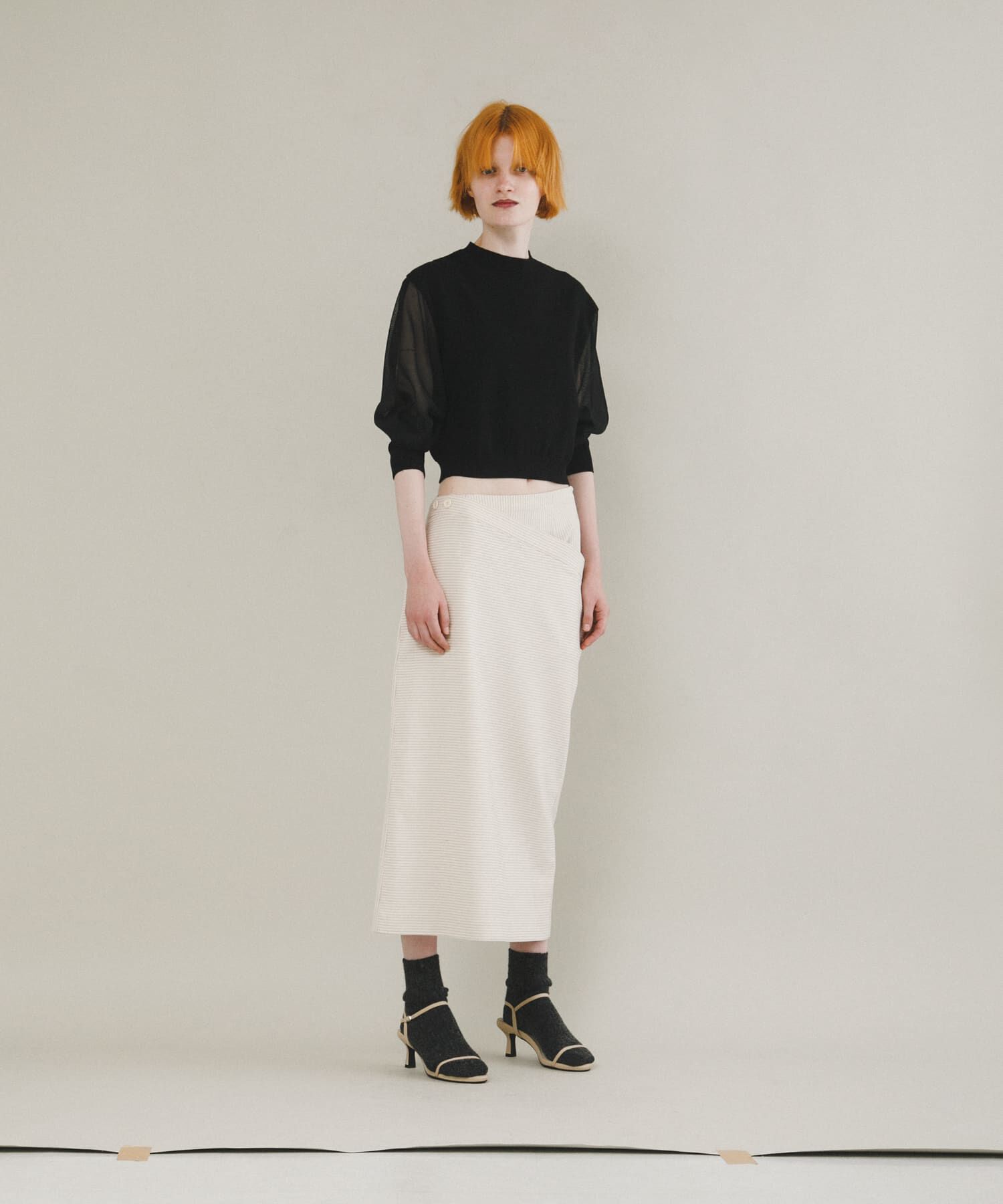 LAATO「sheer sleeve knit」|ニット・セーター|