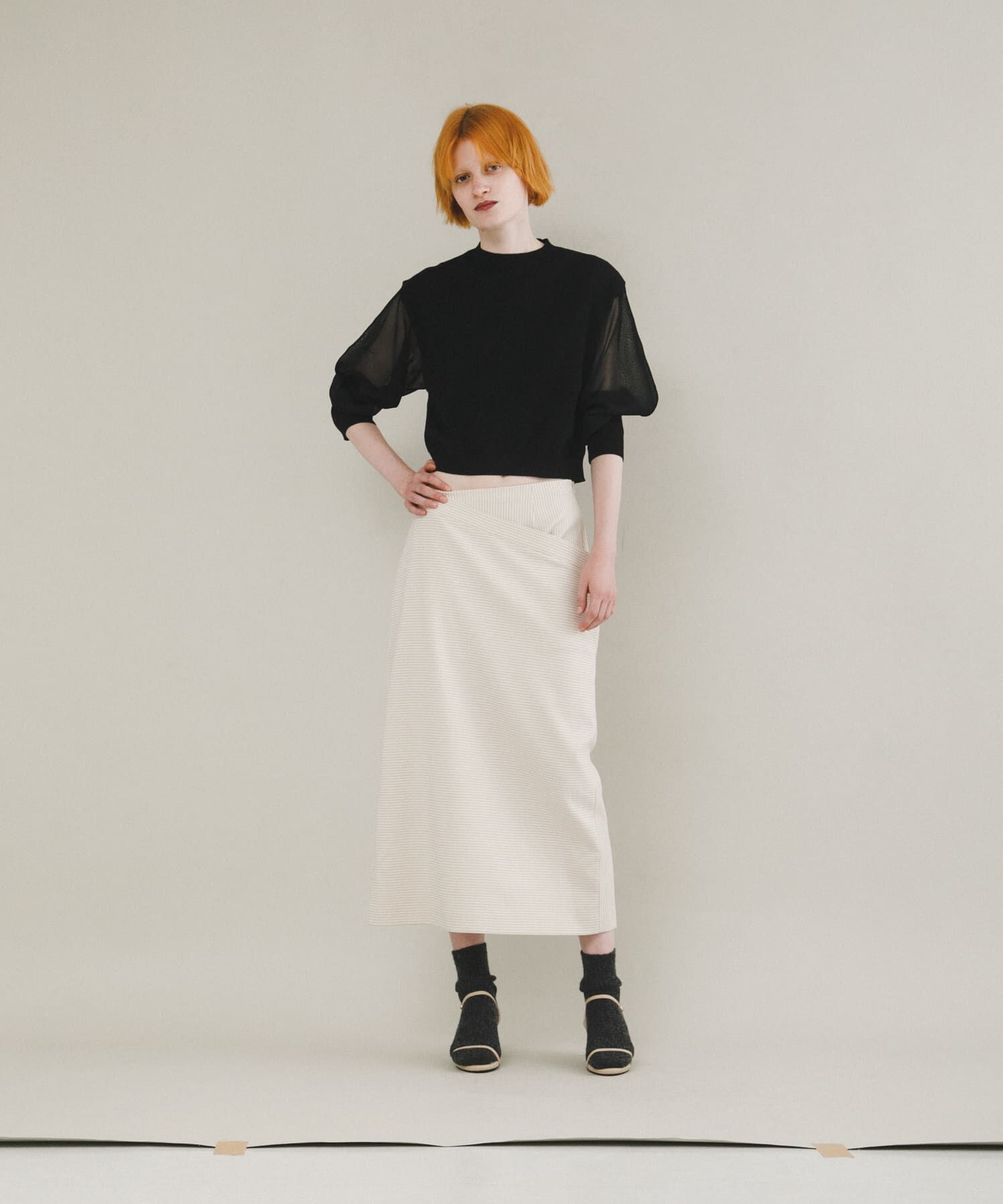 LAATO「sheer sleeve knit」|ニット・セーター|