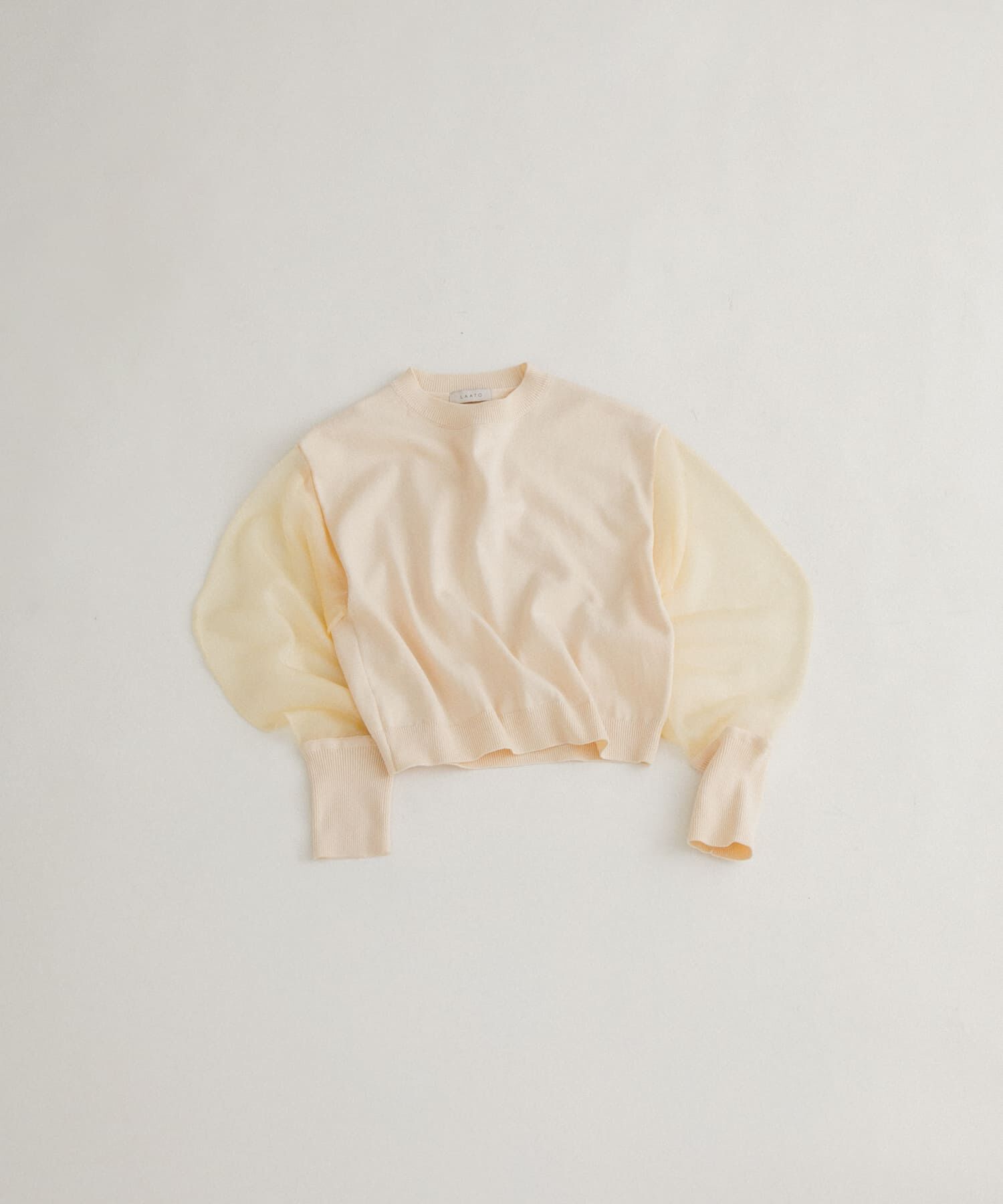 LAATO「sheer sleeve knit」|ニット・セーター|