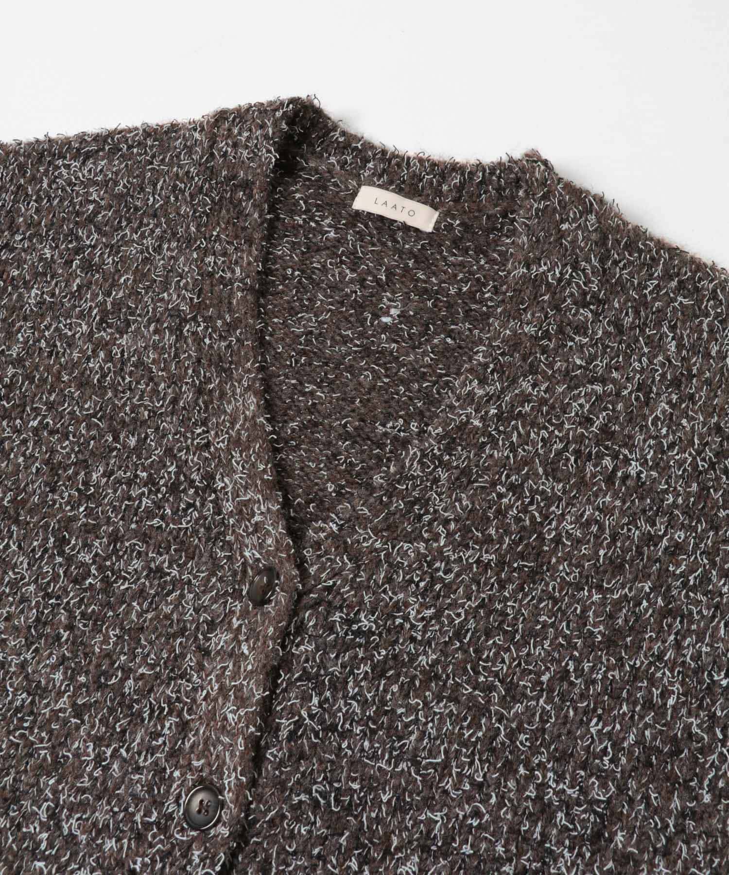 LAATO「mix loose cardigan」|カーディガン|