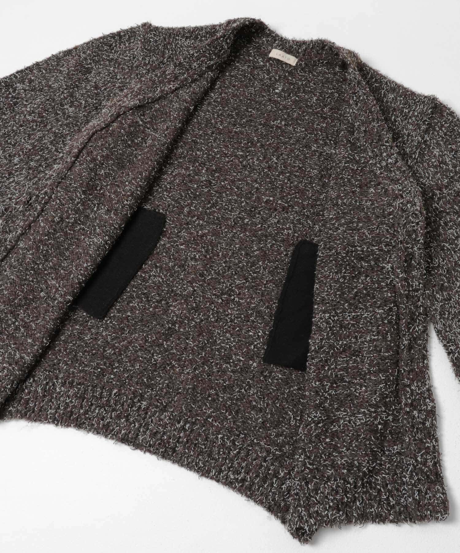 LAATO「mix loose cardigan」|カーディガン|
